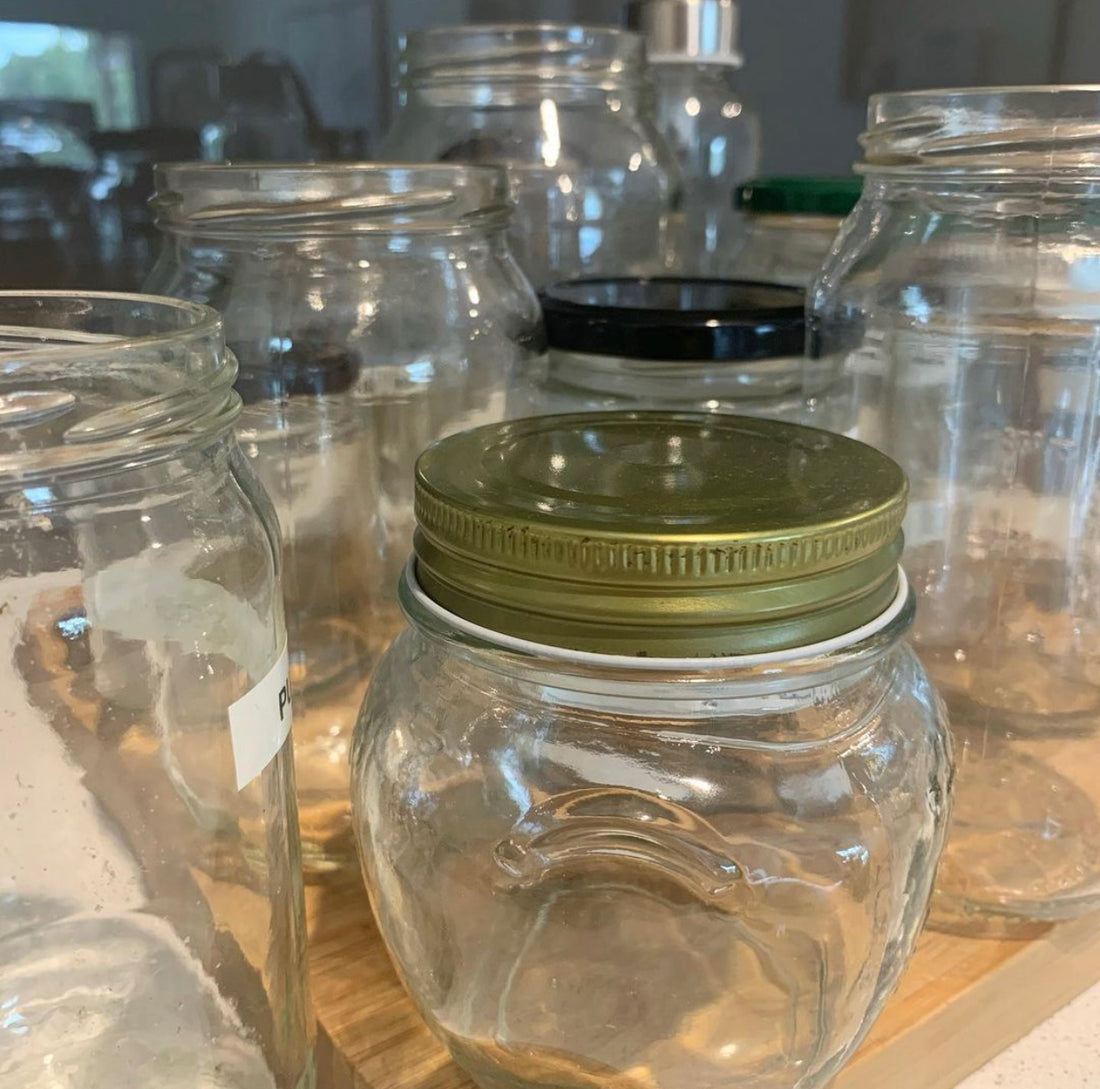 Who else has a lot of glass jars?
