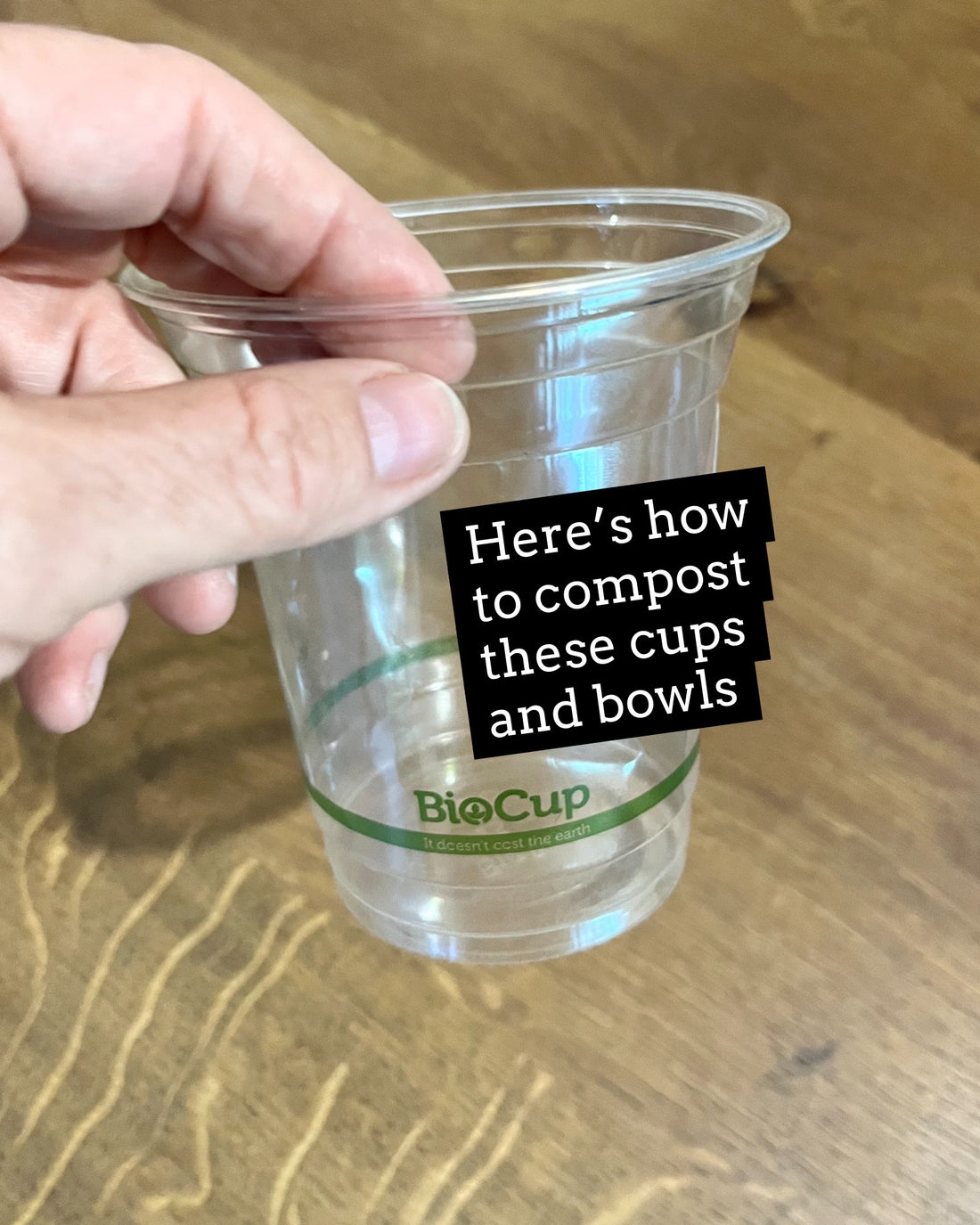 Here's how to compost the BioPlastic Cups and Bowls
